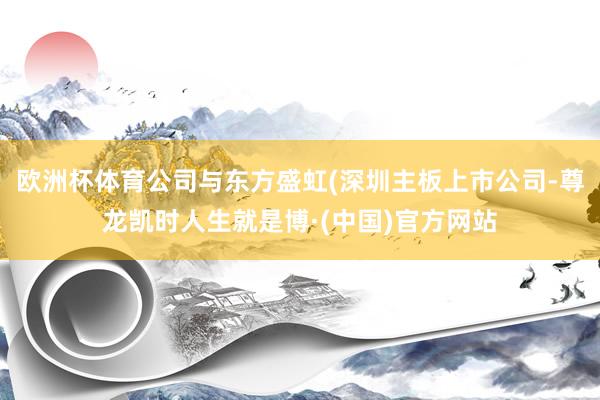 欧洲杯体育公司与东方盛虹(深圳主板上市公司-尊龙凯时人生就是博·(中国)官方网站